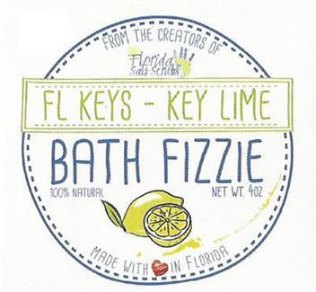 Florida Salt Scrubs - Key Lime Bath Bomb Fizzie