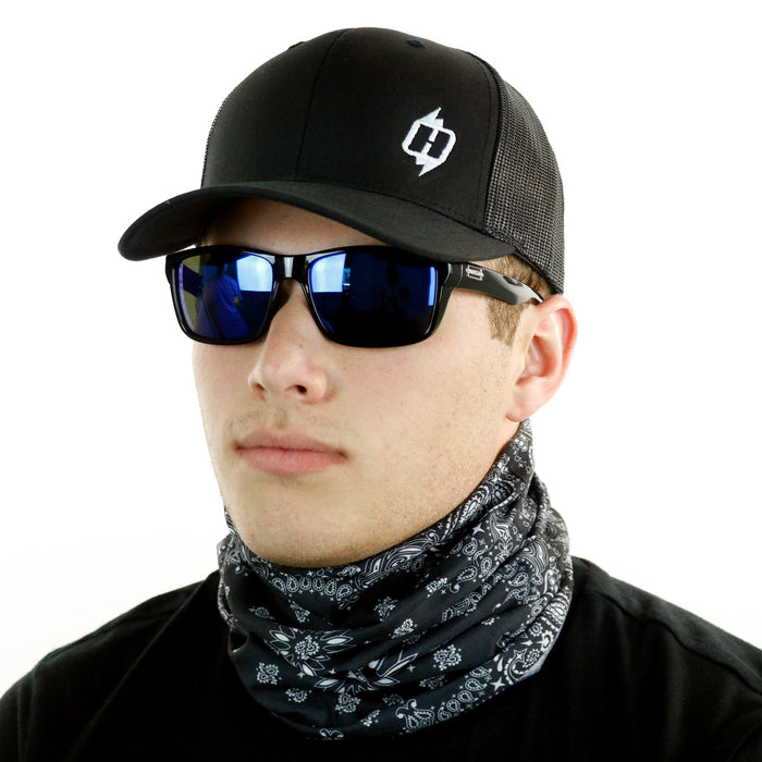 Hoo-Rag Black Paisley Bandana