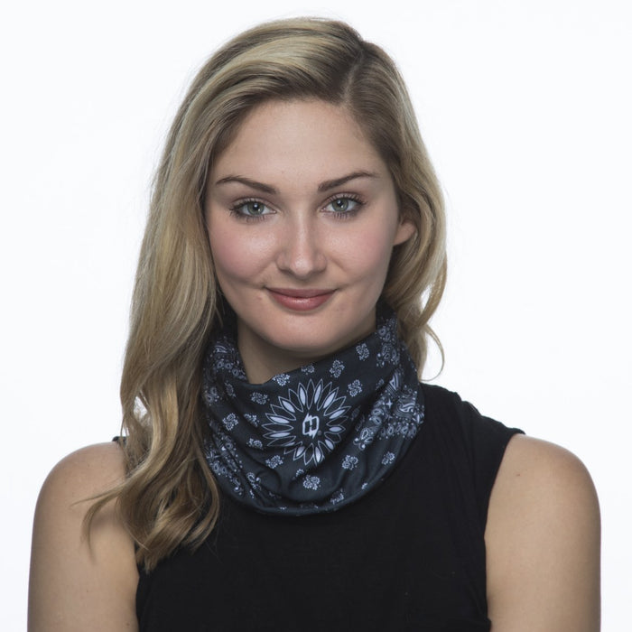 Hoo-Rag Black Paisley Bandana